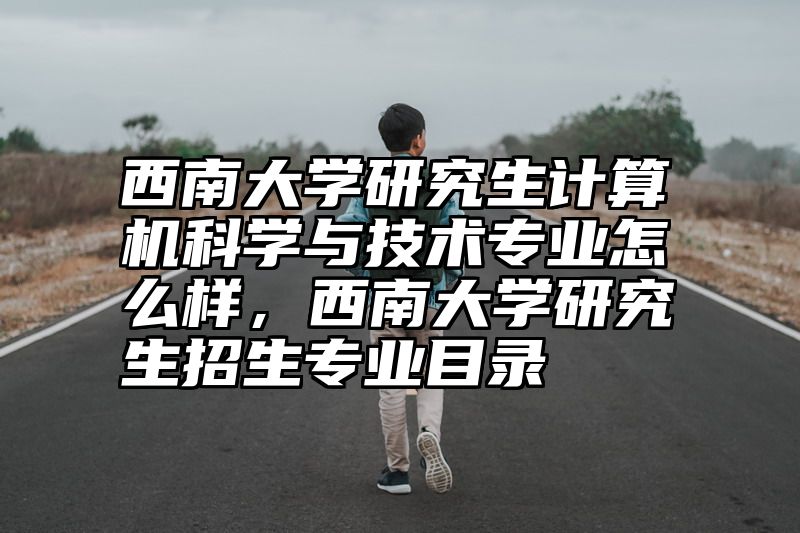 西南大学研究生计算机科学与技术专业怎么样，西南大学研究生招生专业目录
