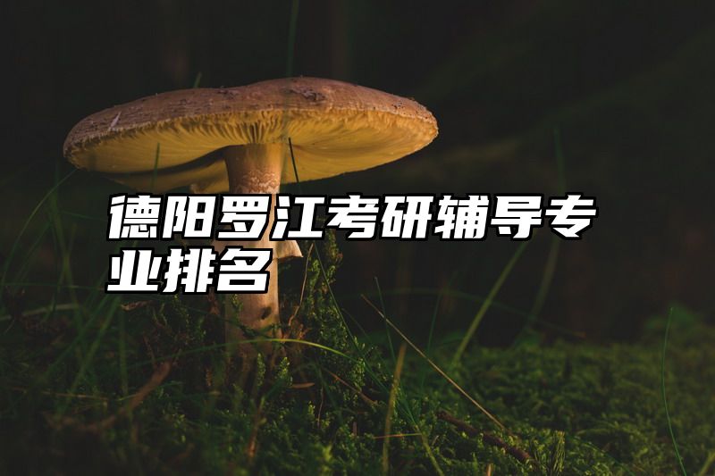 德阳罗江考研辅导专业排名
