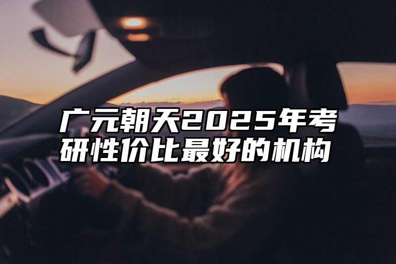 广元朝天2025年考研性价比最好的机构