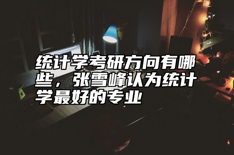 统计学考研方向有哪些，张雪峰认为统计学最好的专业