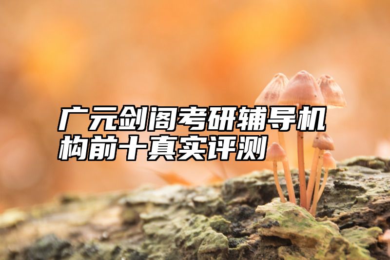 广元剑阁考研辅导机构前十真实评测