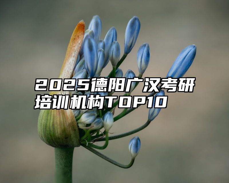 点击查看《2025德阳广汉考研培训机构TOP10》全文