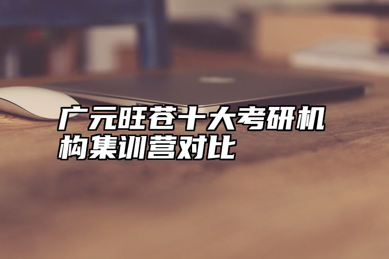 广元旺苍十大考研机构集训营对比
