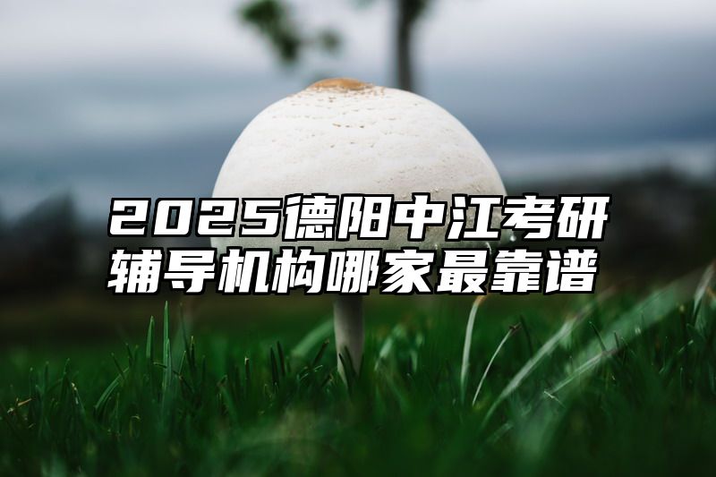 点击查看《2025德阳中江考研辅导机构哪家最靠谱》全文