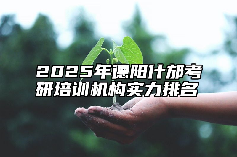 2025年德阳什邡考研培训机构实力排名