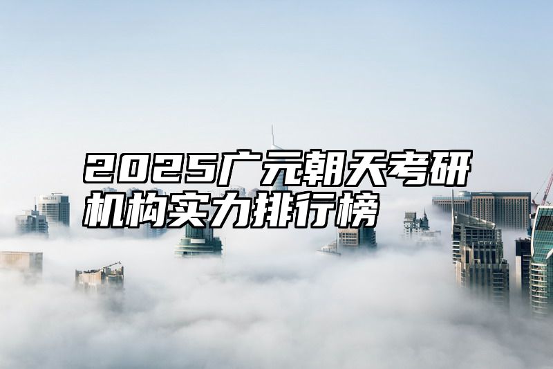 2025广元朝天考研机构实力排行榜