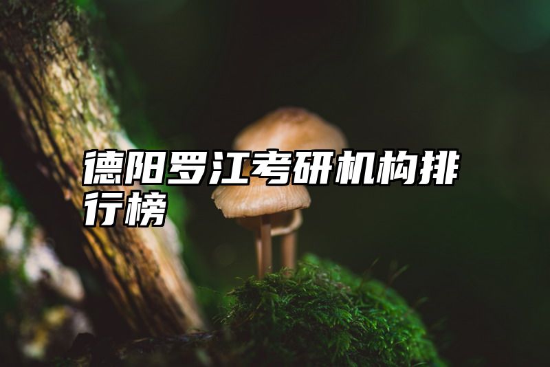 德阳罗江考研机构排行榜