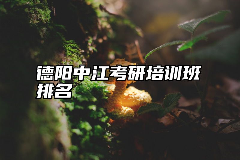 德阳中江考研培训班排名