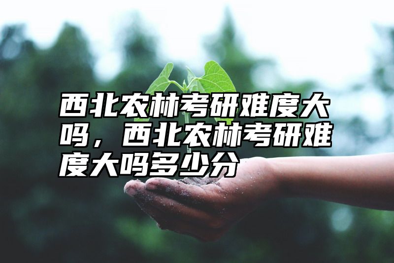 西北农林考研难度大吗,西北农林考研难度大吗多少分