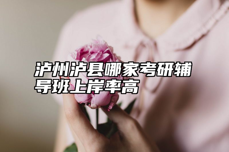 泸州泸县哪家考研辅导班上岸率高