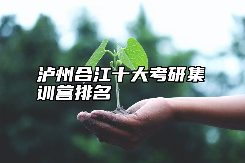 点击查看《泸州合江十大考研集训营排名》全文
