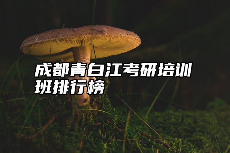成都青白江考研培训班排行榜
