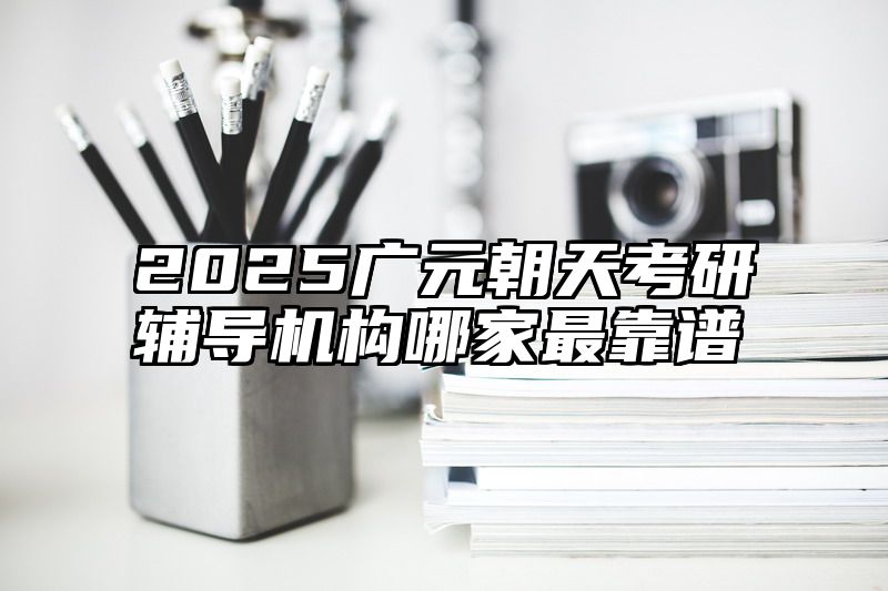 2025广元朝天考研辅导机构哪家最靠谱